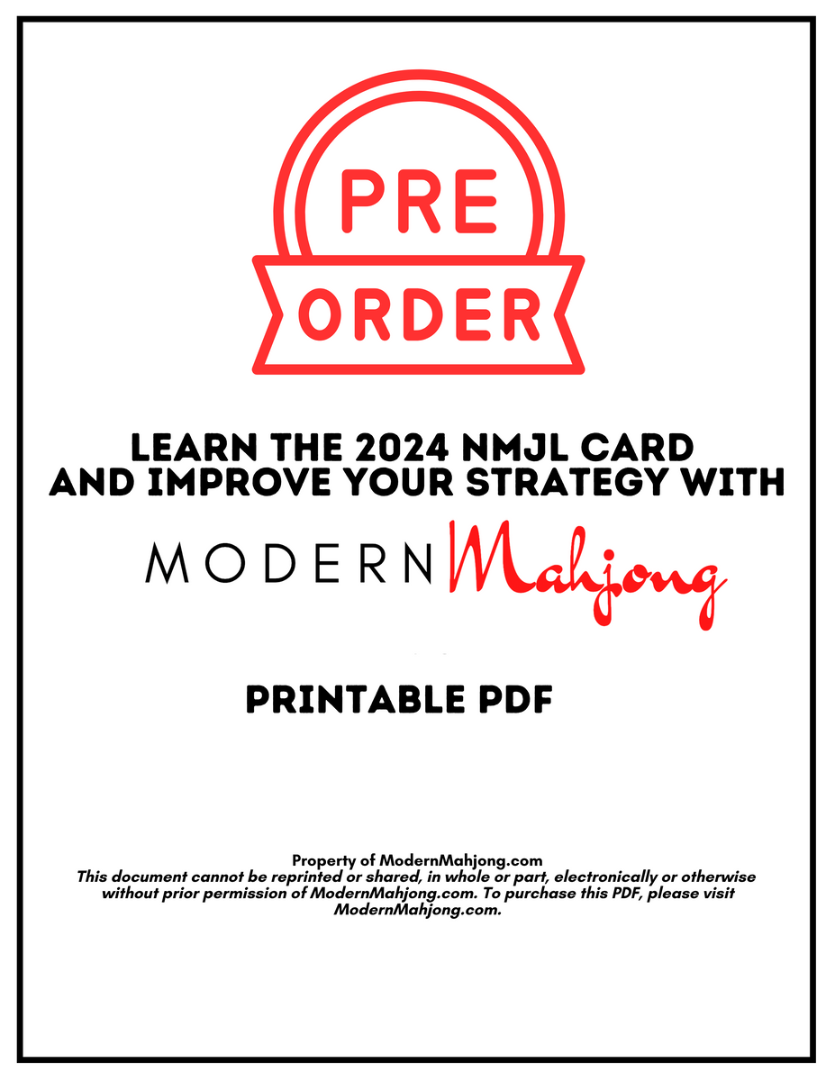 Printable PDF Learn the 2024 National Mah Jongg League Card _ CARD MUS