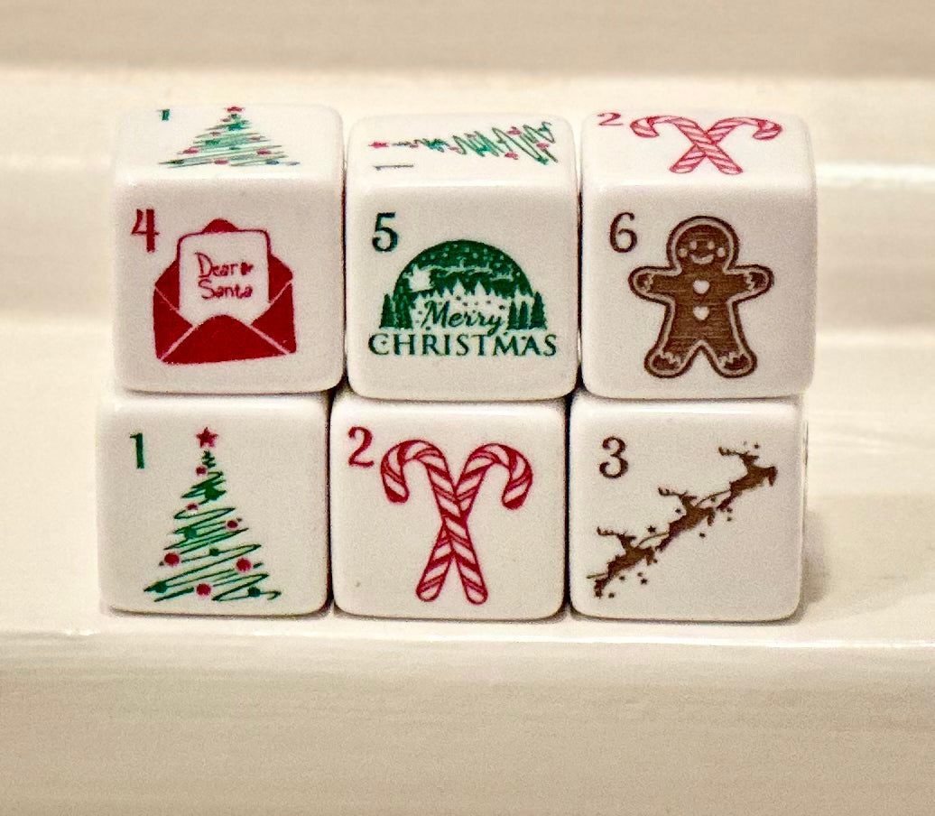 Merry Mahjong - Christmas Mahjong Dice™ - our Mahjong Dice™ Holiday Collection