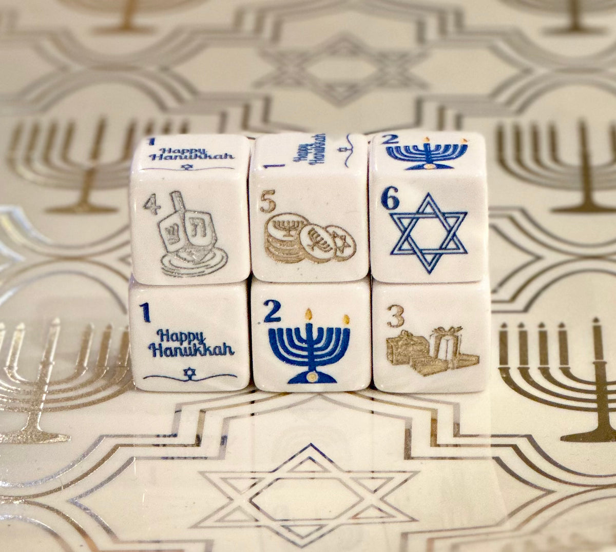 That's How I Roll! Happy Hanukkah Mahjong Dice™ - our Mahjong Dice™ Holiday Collection