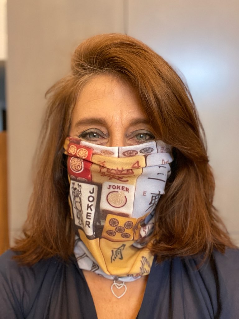 Buy 3, Get 1 Free Versatile Modern Mahjong Accessory - Scarf, Headband, 2 ply Gaiter style mask and more