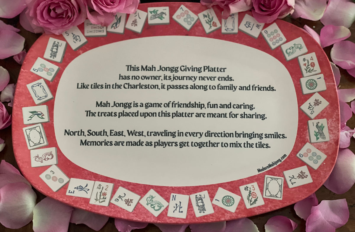 Mah Jongg Giving Platter Serving Gift Accessories Poem Mah Jongg Tiles –  Modern Mahjong