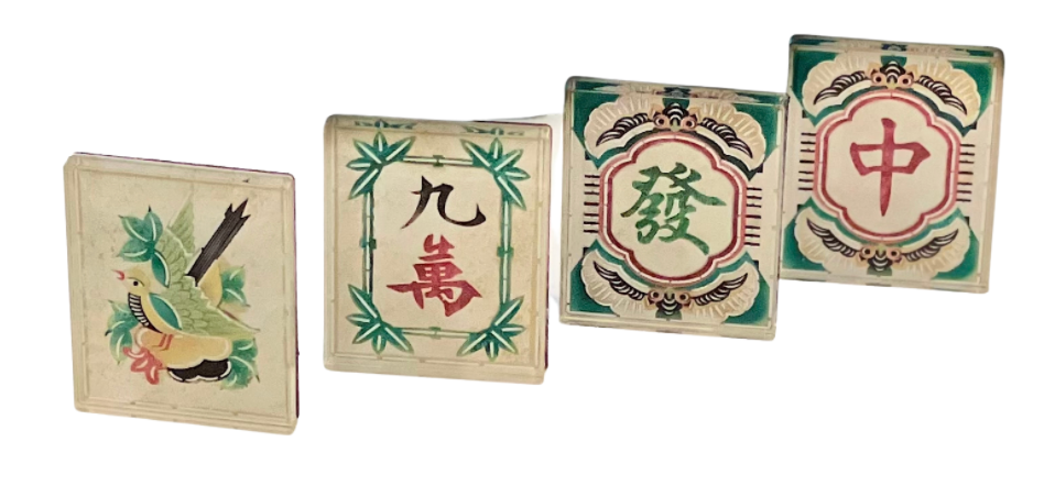 Mah Jongg Wood and Bamboo Magnets (4 Sets) - Where the Winds Blow