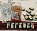 Mahjong Tile, Drink in Style Cups - Recycled Plastic Drinkware Set of Eight (Mah Jongg)