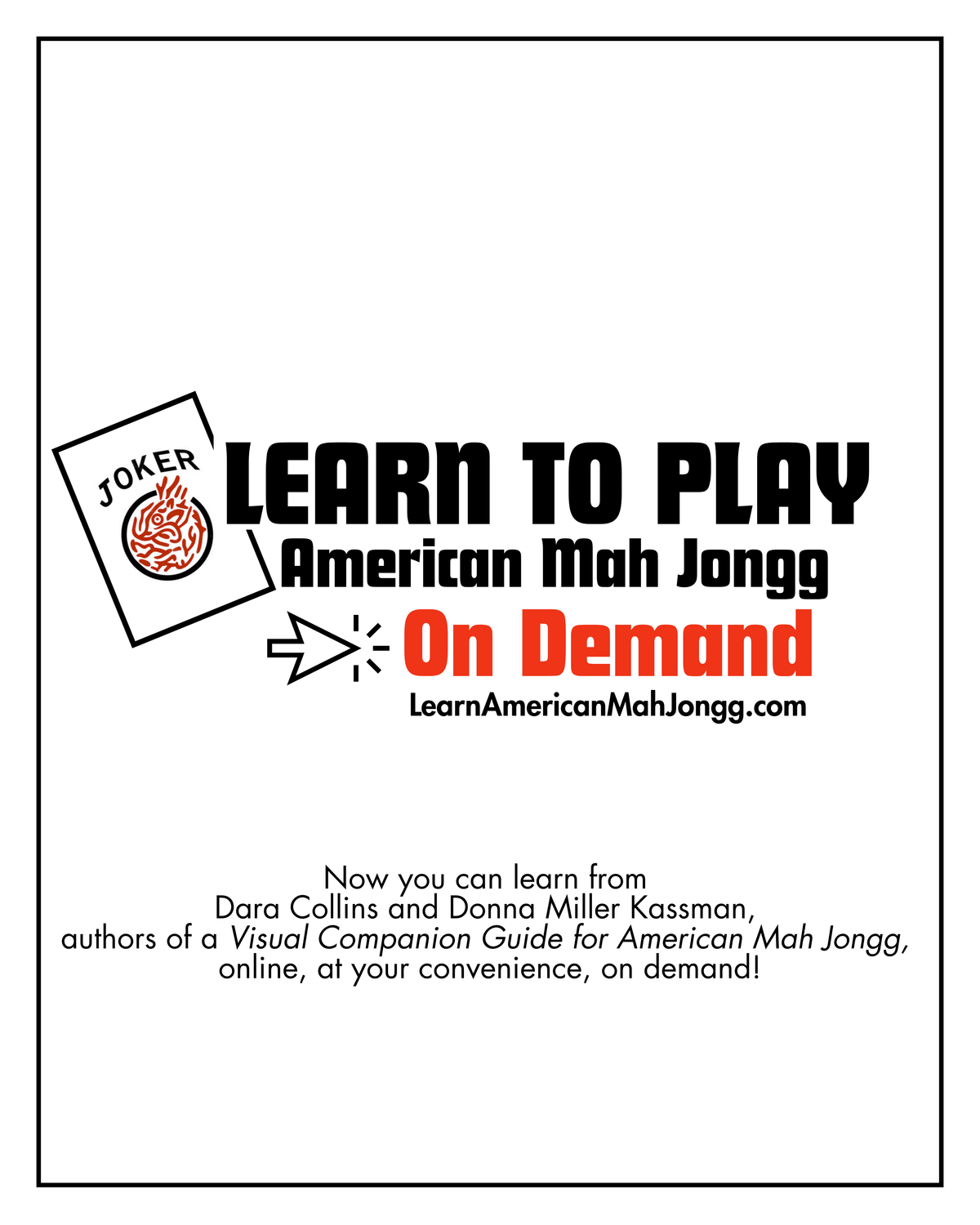 Learn to Play American Mah Jongg by National Mah Jongg League Rules On Demand
