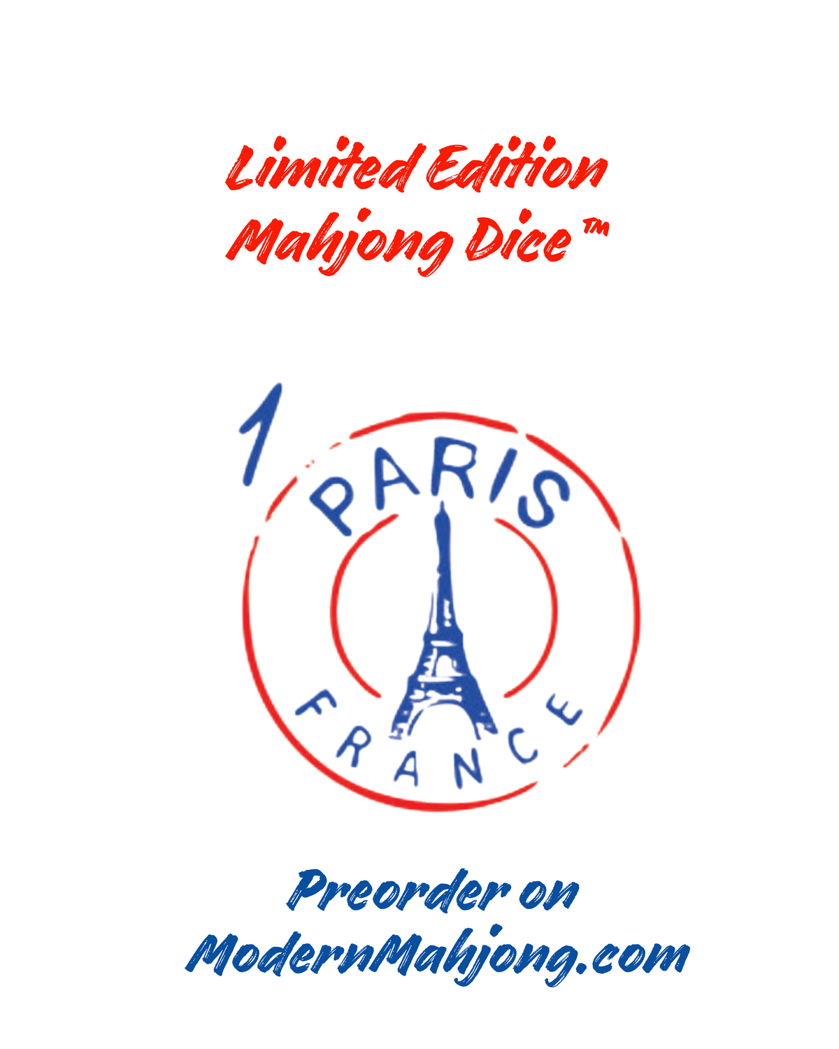 Limited Edition 2024 Summer Olympics in Paris Inspired Mahjong Dice™