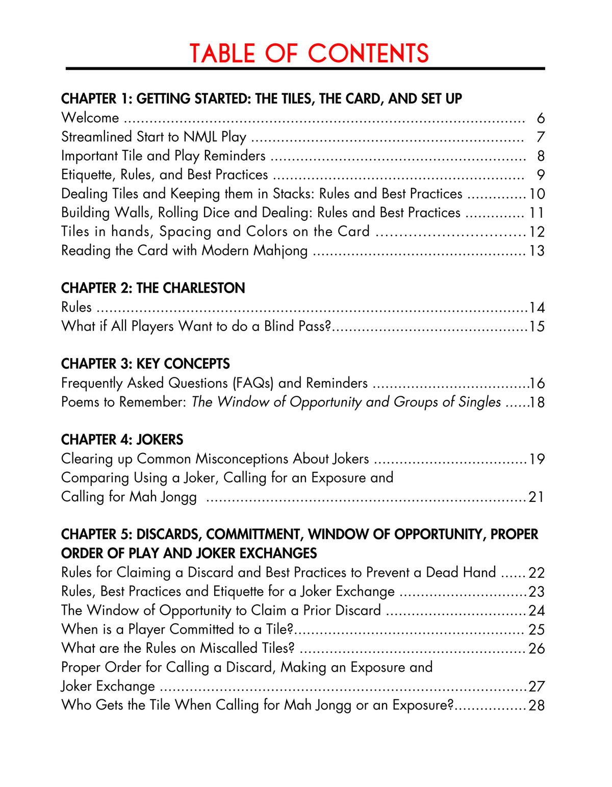 Visual Companion Guide for American Mah Jongg by Dara Collins and Donna Miller Kassman