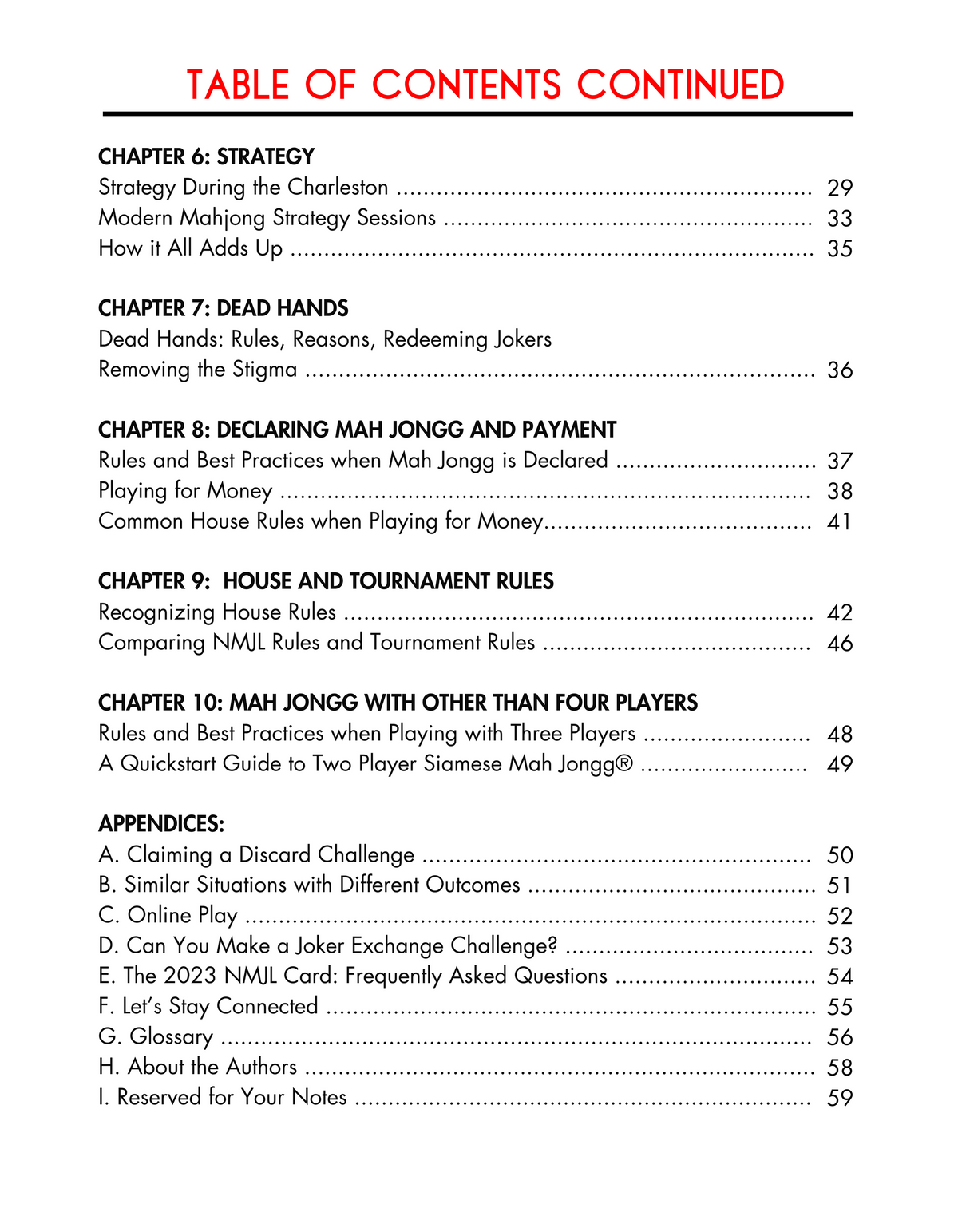 Visual Companion Guide for American Mah Jongg by Dara Collins and Donna Miller Kassman