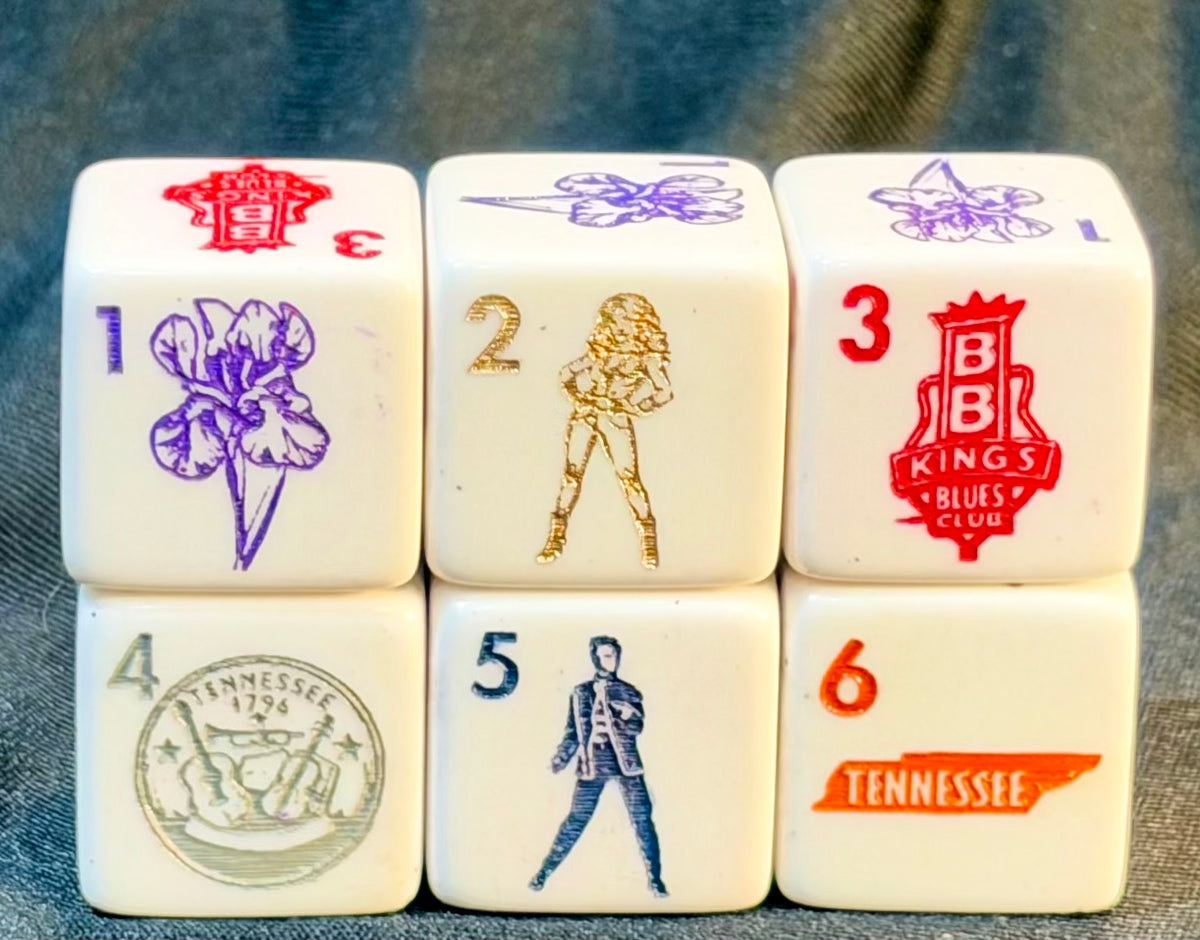Tennessee On Our Mind - One Pair of Mahjong Dice™