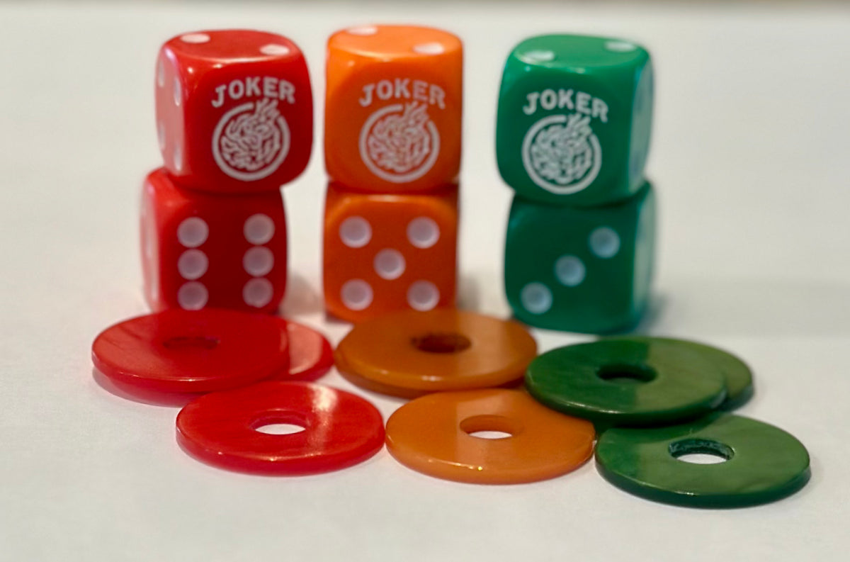 Lucky Trio Pairs of Mahjong Dice™