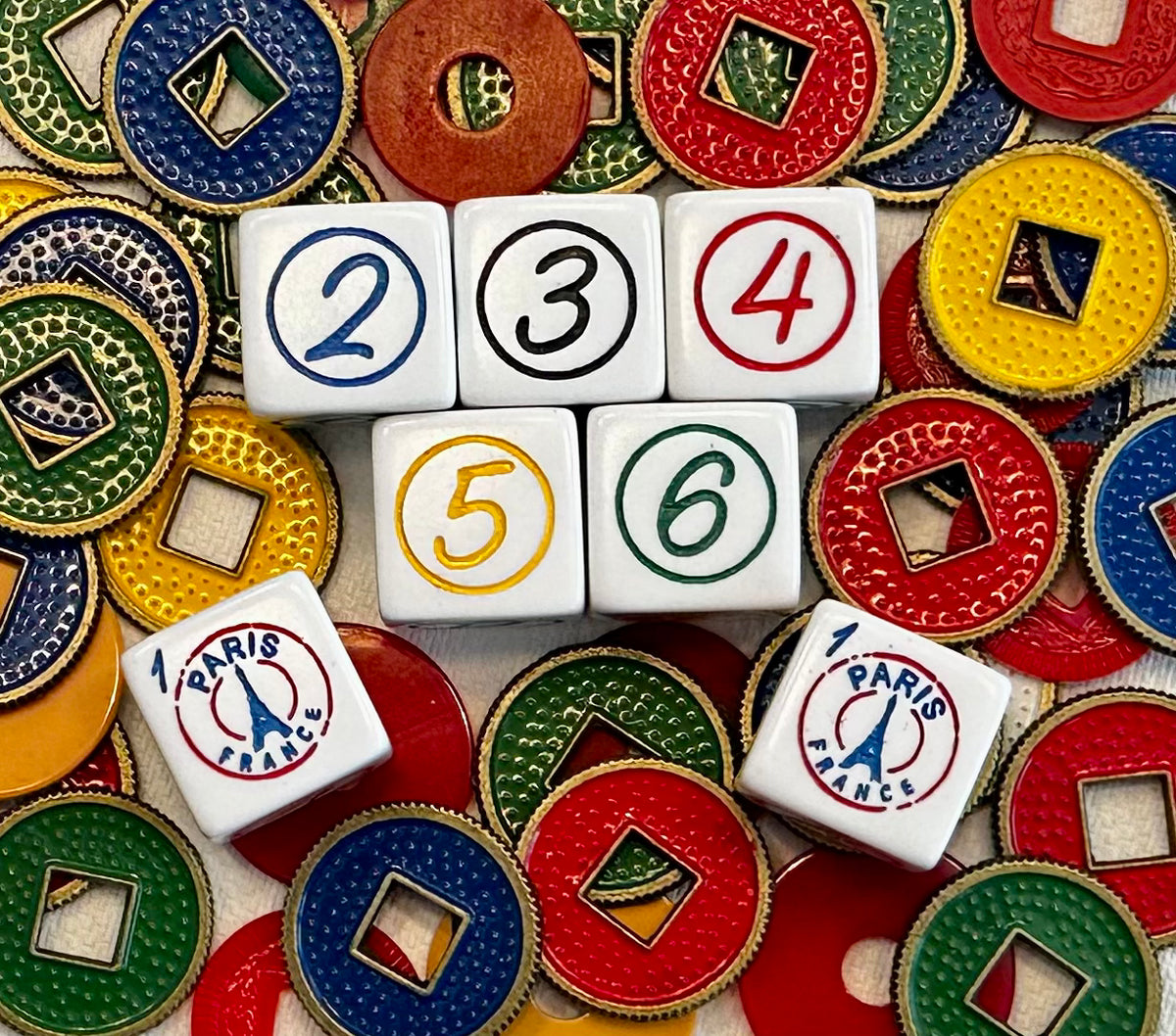 Limited Edition 2024 Summer Olympics in Paris Inspired Mahjong Dice™