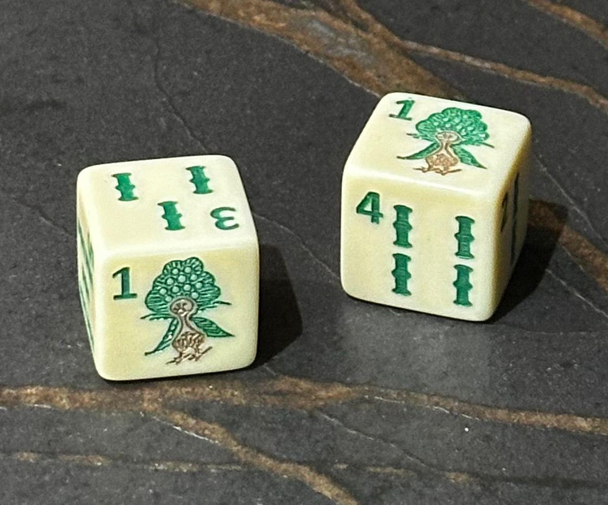 Thankful "Turkey" Peacock- our Thanksgiving Mahjong Dice™ Holiday Collection