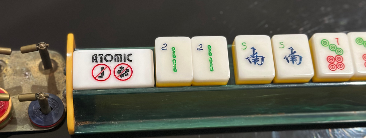 Preorder - Modern Mahjong Atomic Indicator - Mah Jongg No Jokers No Flower Hand! (on Mahjinoes® tile)