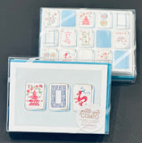 Mahjong Note Cards - Handpainted Tile Designs - set of 12 notecards
