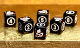2024 - Year of the Dragon Mahjong Dice™  - White Dragon - one pair of 19 mm black dice