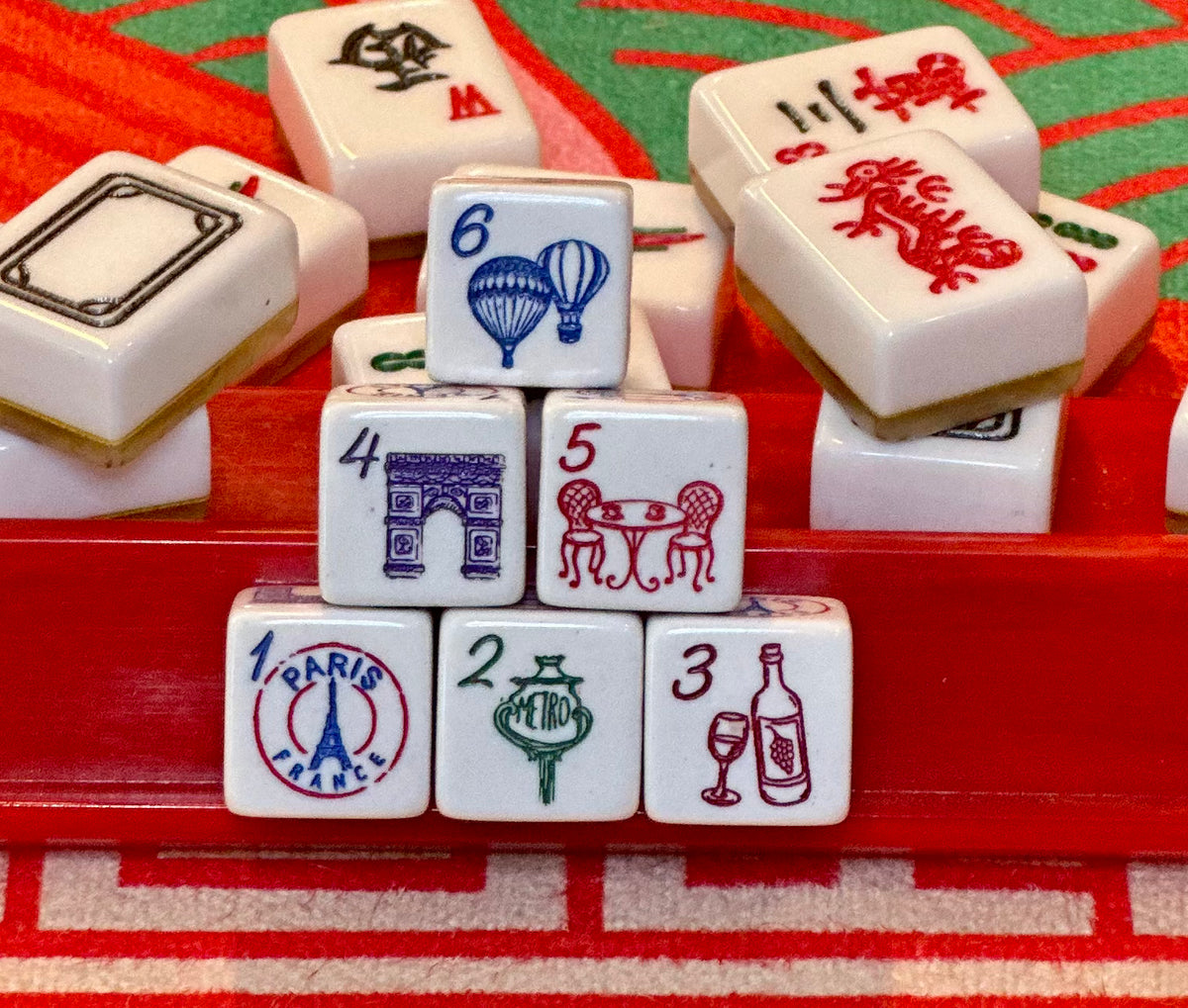 Parlez-Vous Mahjong Paris Edition: Wish You Were Here (Or I was There) Mahjong Dice™