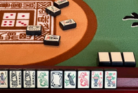 Limited Edition Replica Black Enrobed Mahjong Set (160 tiles) and Mahjong Dice™ and Racks Bundle