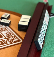Limited Edition Replica Black Enrobed Mahjong Set (160 tiles) and Mahjong Dice™ and Racks Bundle