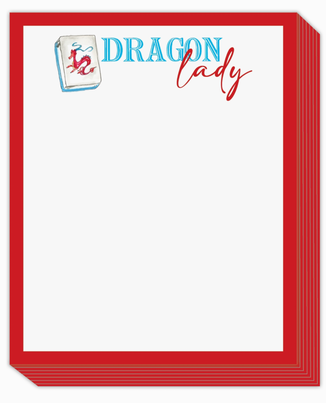 Dragon Lady Tall Stack Notepad