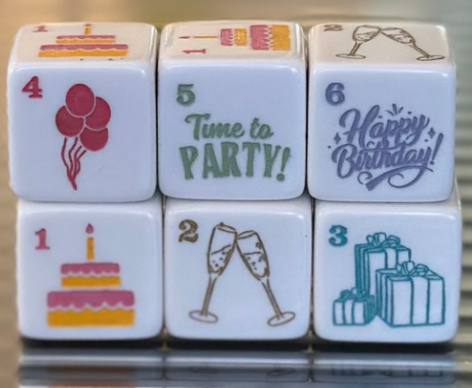PRE-ORDER - Happy Birthday! Time to Party Mahjong Dice™ Holiday Collection