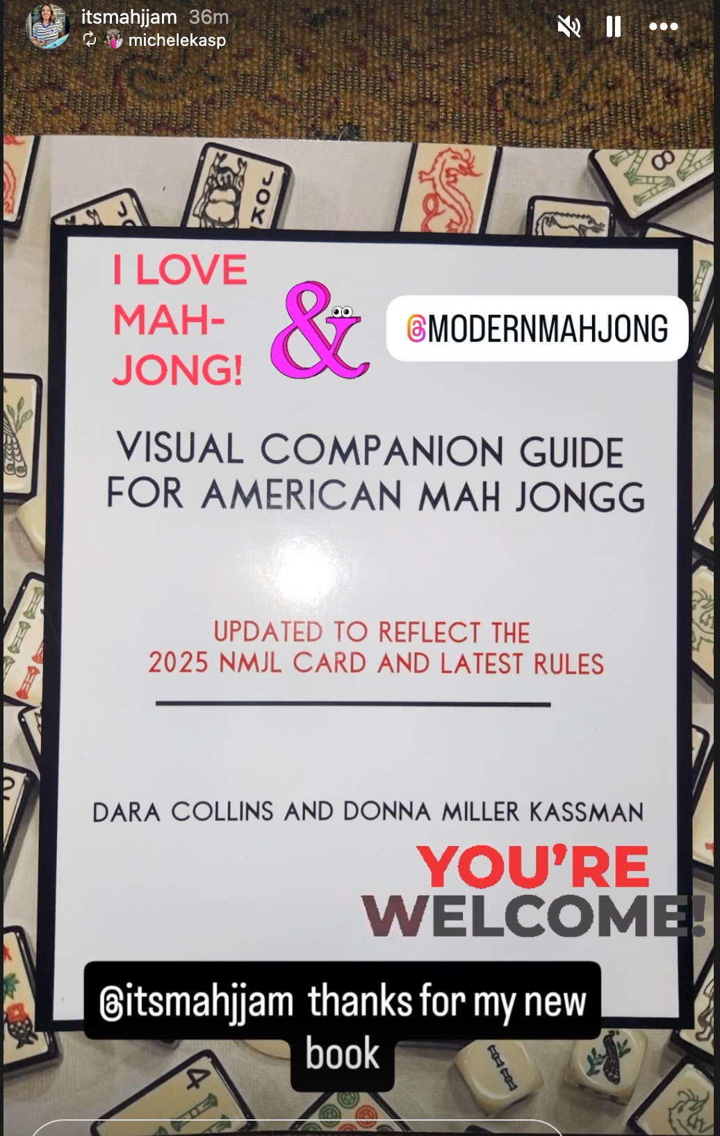 Visual Companion Guide for American Mah Jongg by Dara Collins and Donna Miller Kassman (Individual Copies on Amazon Link in Product)