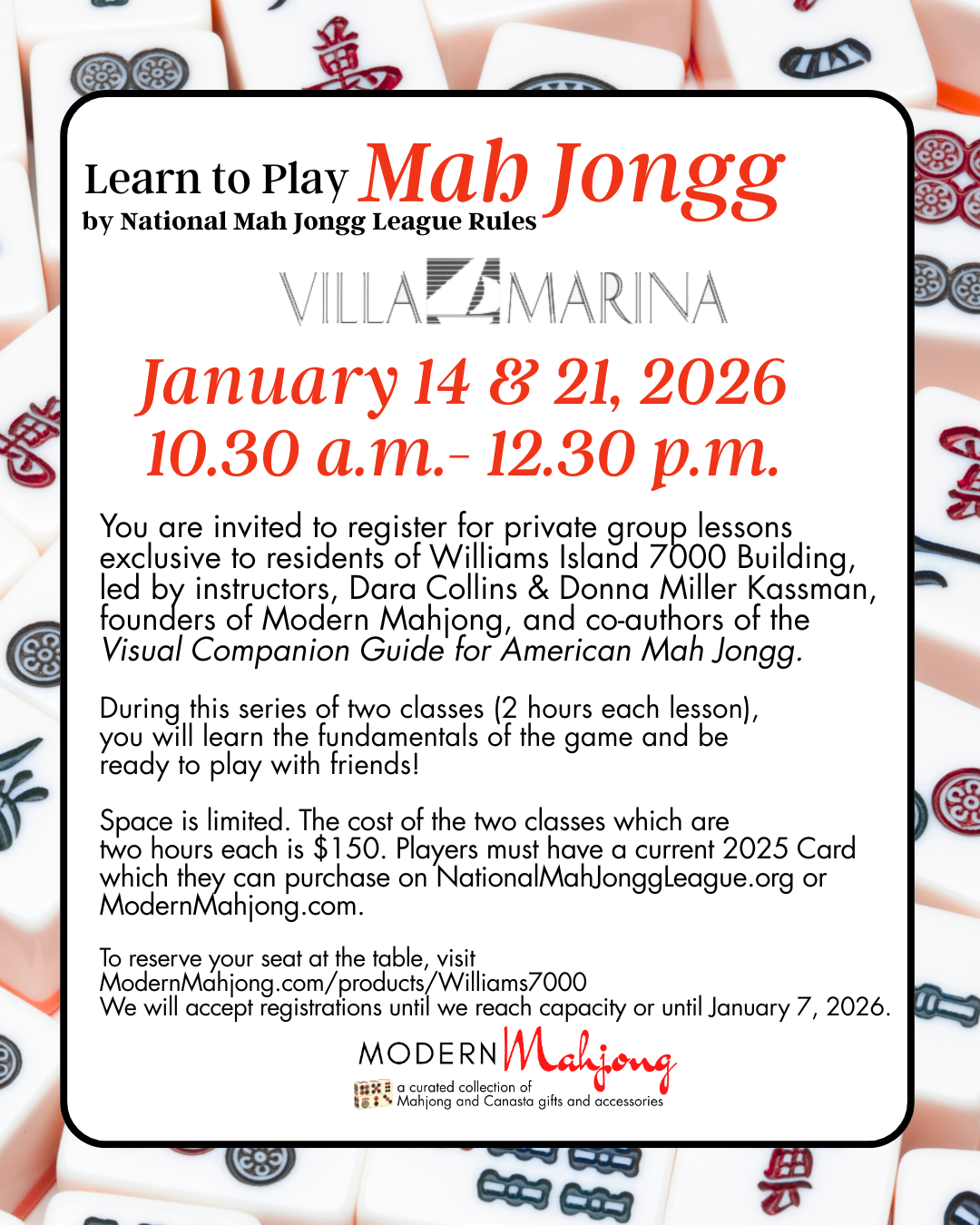 Private Williams Island Building 7000 Learn to Play Series