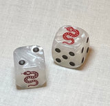 Year of the Snake Mahjong Dice™  - one pair of Snake 16 mm dice