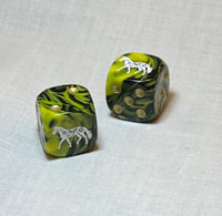 Year of the Horse Mahjong Dice™  - one pair of Horse 16 mm dice