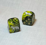Year of the Horse Mahjong Dice™  - one pair of Horse 16 mm dice