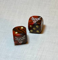 Year of the Ox Mahjong Dice™  - one pair of 16 mm dice