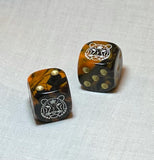 Year of the Tiger Mahjong Dice™  - one pair of 16 mm  Tiger dice