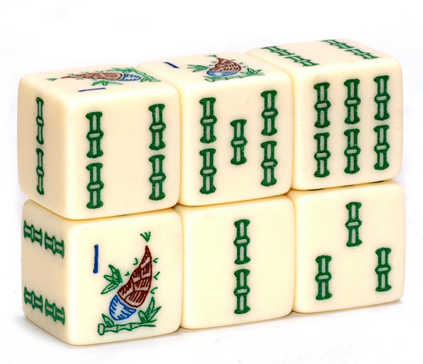 Sprout Bamboo Ivory Mahjong Dice™ -