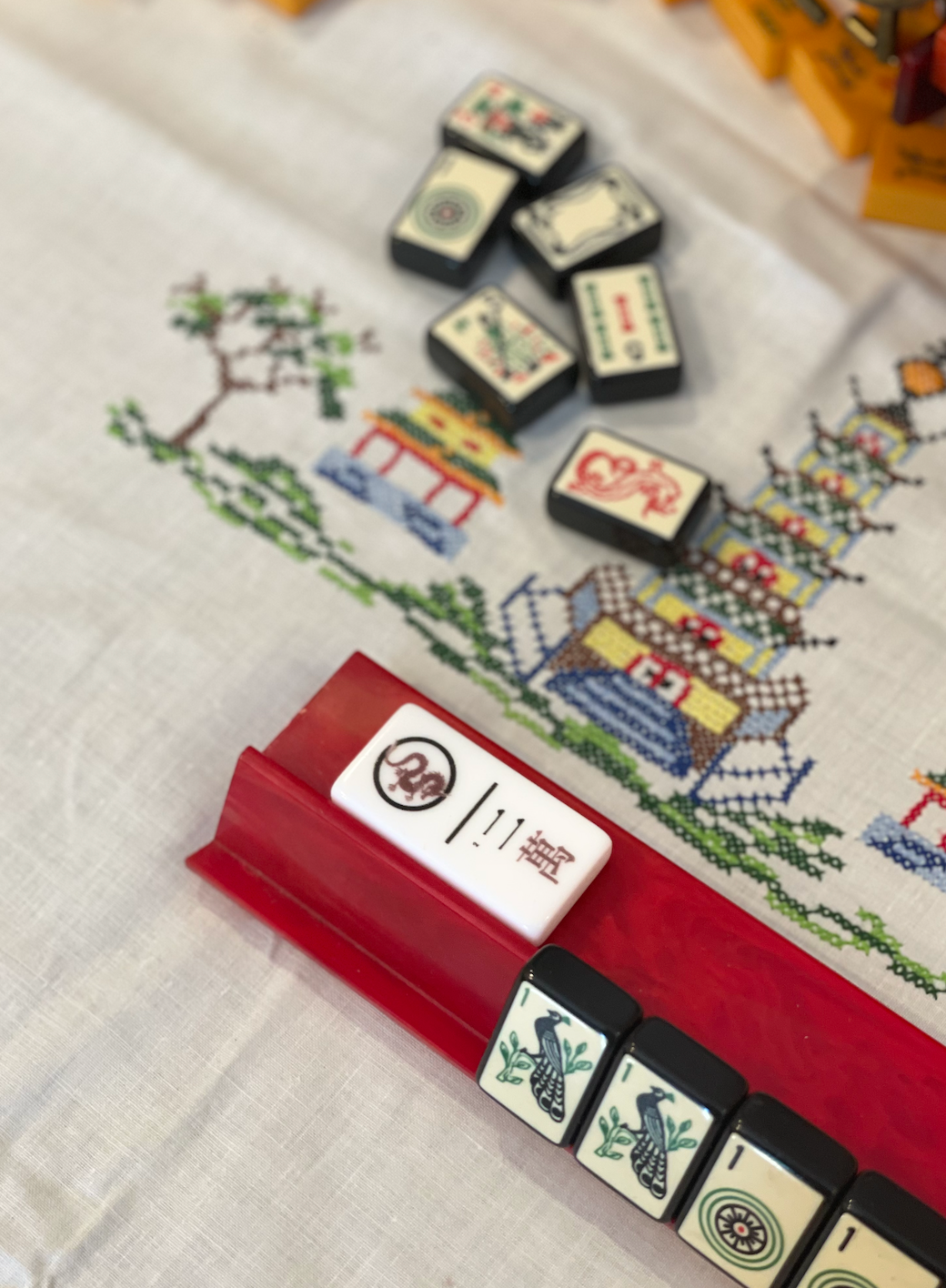 Modern Mahjong Atomic Indicator - Mah Jongg No Jokers No Flower Hand! (on Mahjinoes® tile)