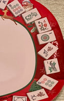 Christmas Mah Jongg Mahjong Serving Platter by Modern Mahjong