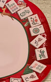 Christmas Mah Jongg Mahjong Serving Platter by Modern Mahjong