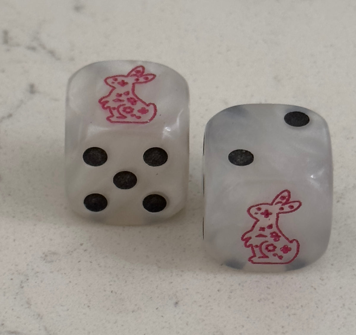 2023  Edition - Year of the Rabbit Mahjong Dice™  - one pair of 16 mm dice